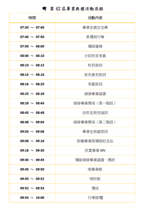 第42屆福營國中畢業典禮-青春起航圖片